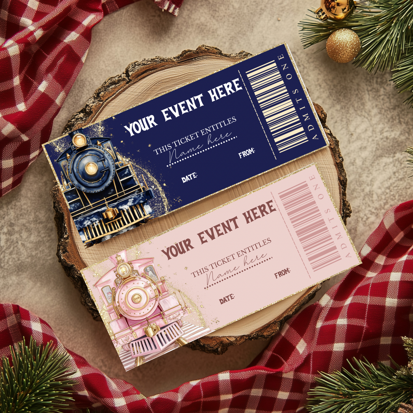 Personalised Christmas Event Ticket