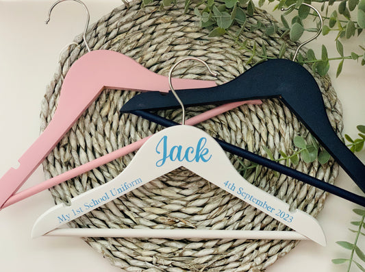 Personalised First School Uniform Children’s Hanger