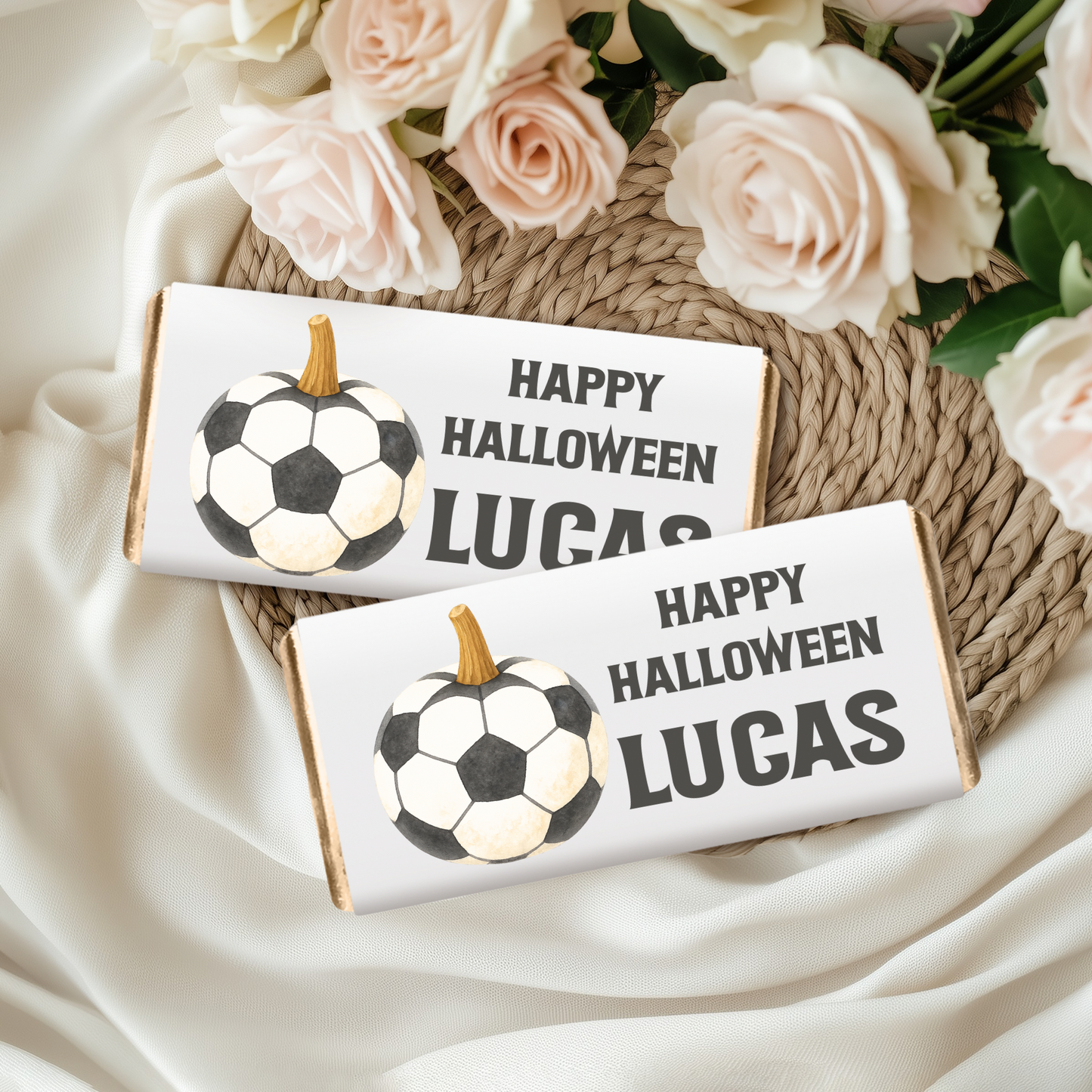 Personalised Halloween Chocolate Wrapper