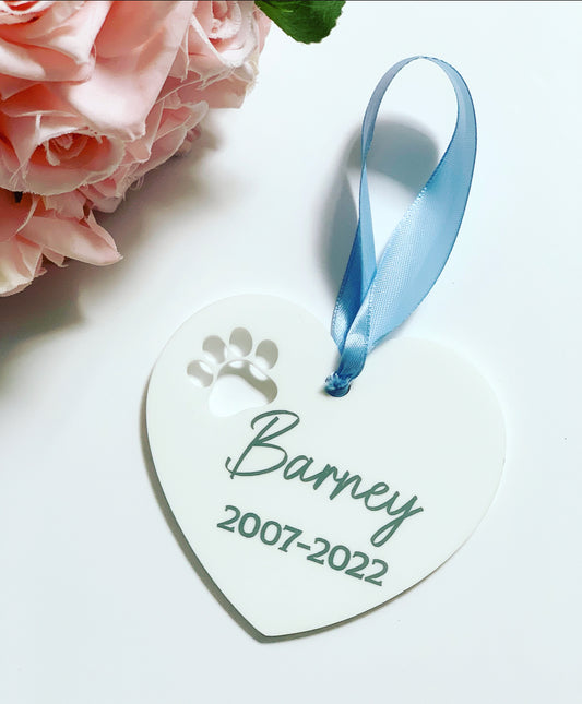 Personalised Pet Memorial Bauble