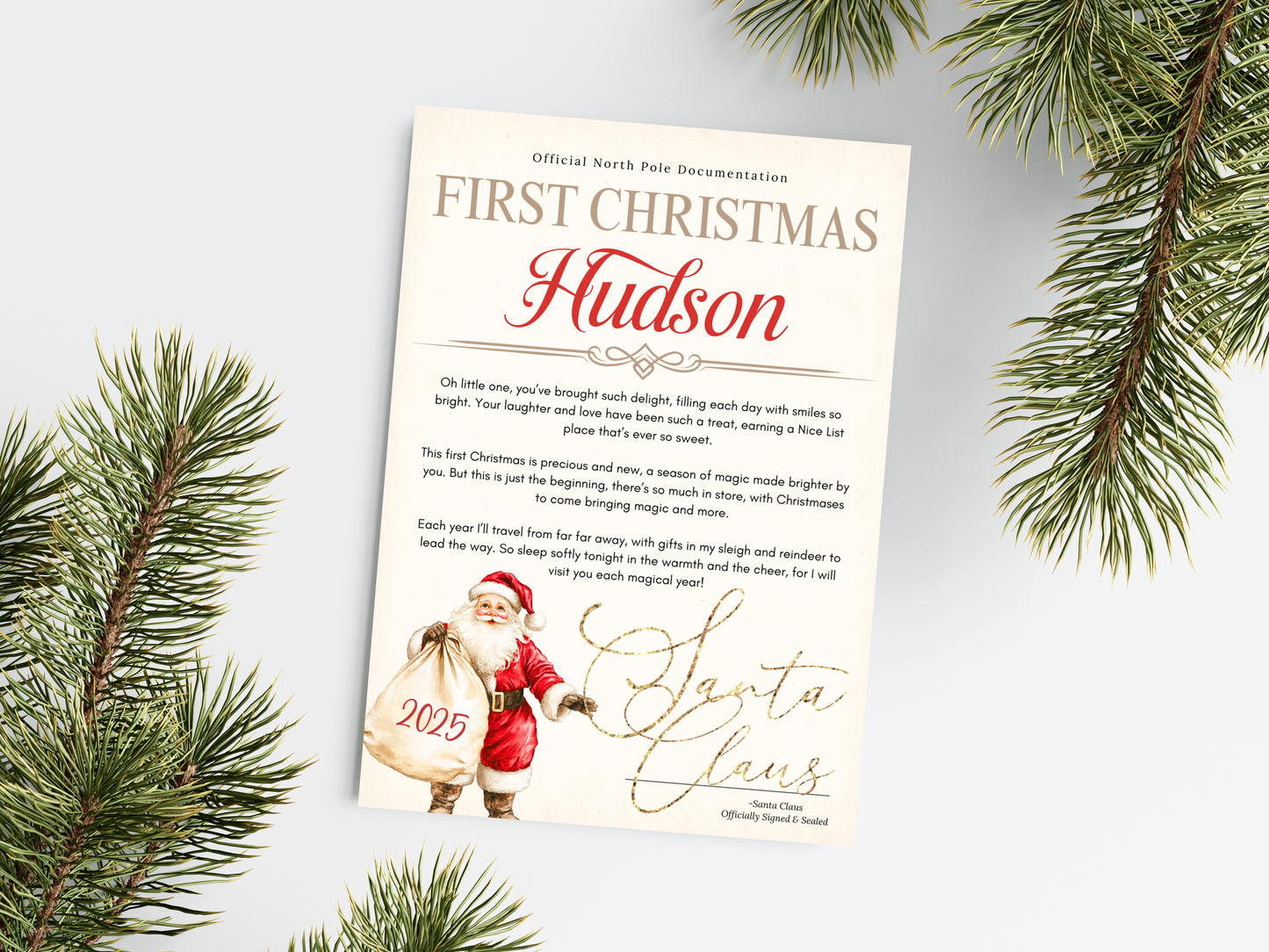 Personalised Santa Christmas Letter