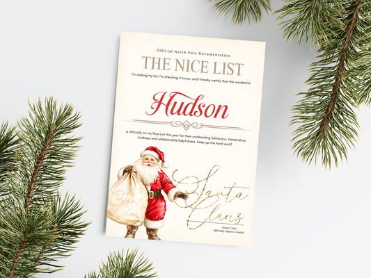 Personalised Santa Christmas Letter