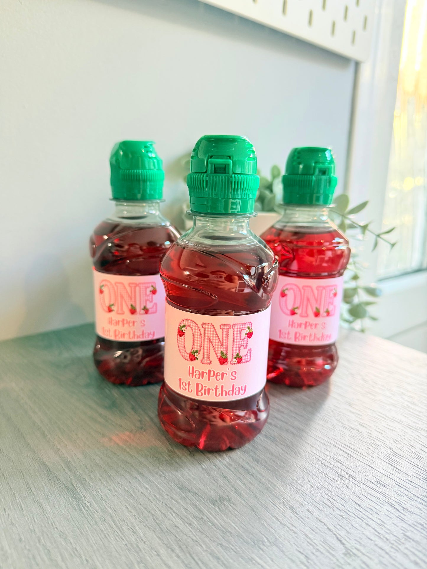 Personalised Birthday Fruit Shoot Labels