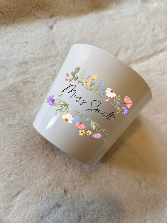 Personalised Teacher Plant Pot