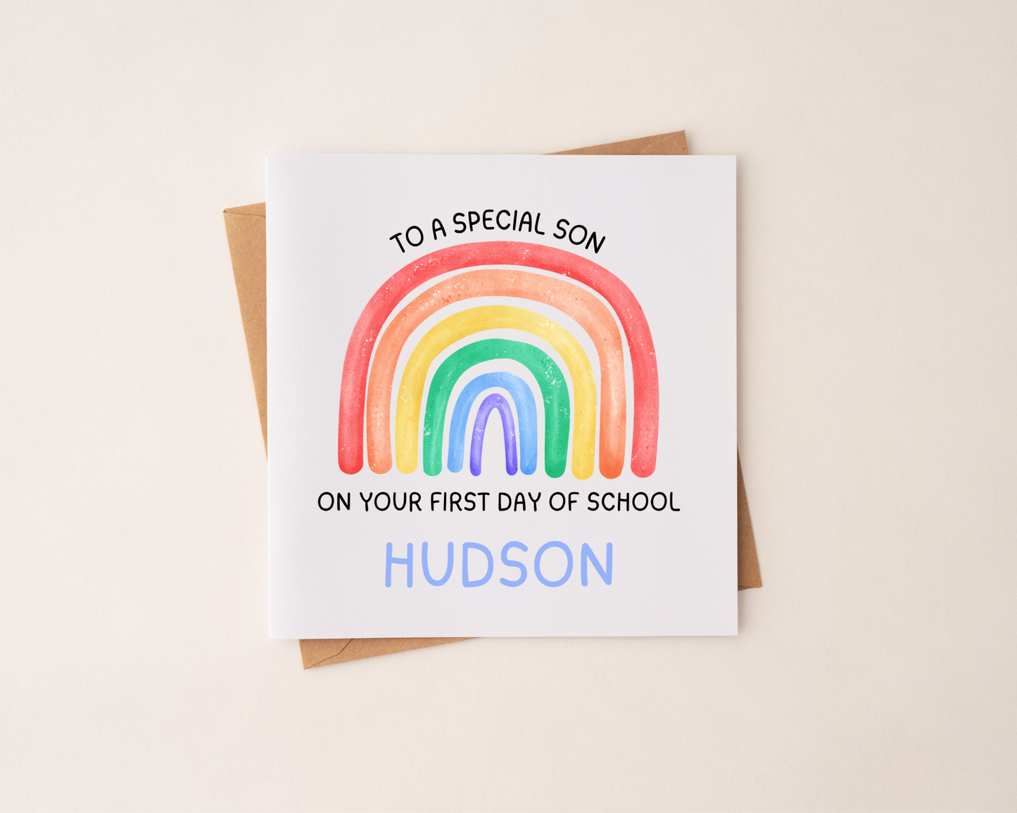 Personalised First Day Of School Card