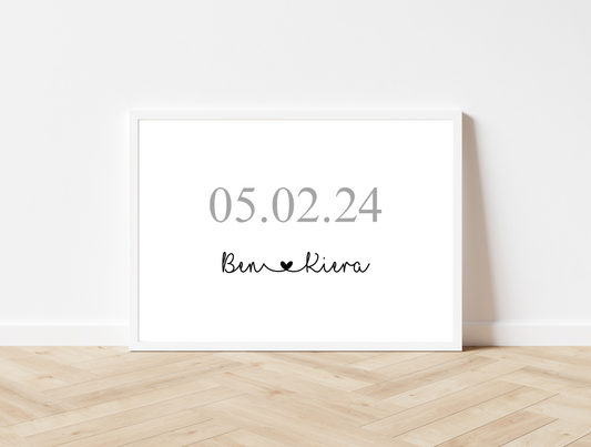 Personalised Anniversary Print