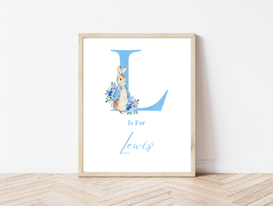 Personalised Bunny Print