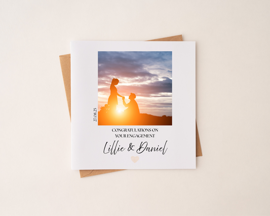 Personalised Engagement Card
