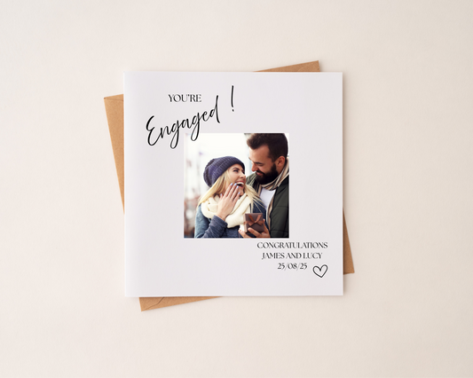 Personalised Engagement Card