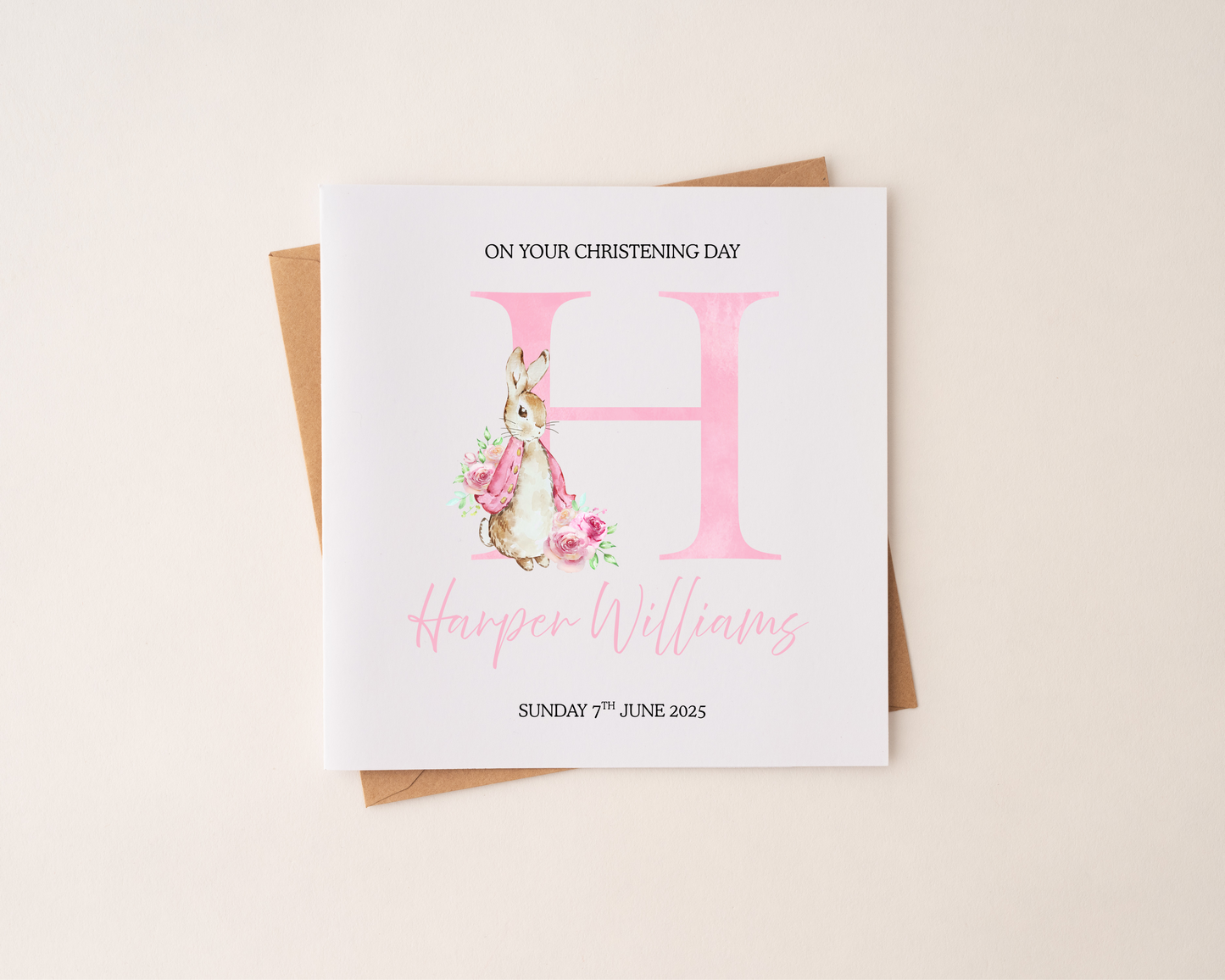 Personalised Christening Card