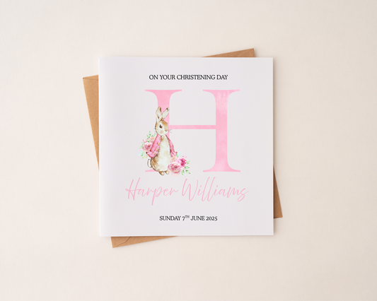 Personalised Christening Card