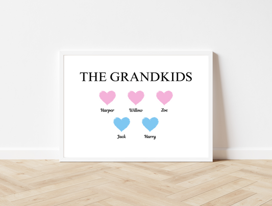 Personalised Grandkids Print