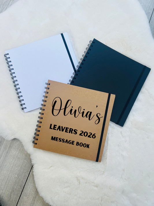 Personalised Leavers Message Book