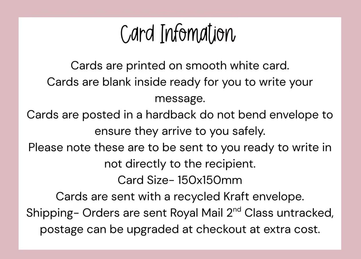 Personalised New Home Card